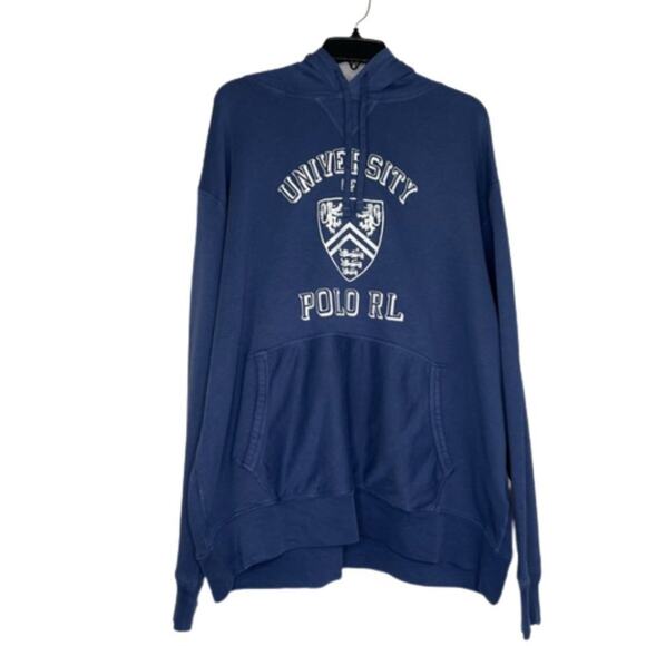Polo Ralph Lauren "University of Polo RL" hoodie pullover sweatshirt size 1XB - Picture 1 of 12
